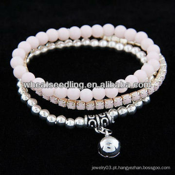 Sweet Candy mulitlayer Bangle com sino pequeno 011051979